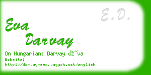 eva darvay business card